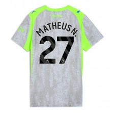 Manchester City Matheus Nunes #27 Tredjedrakt Kvinner 2025-26 Kortermet